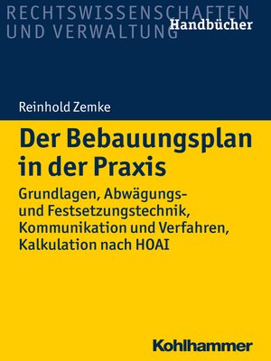 cover image of Der Bebauungsplan in der Praxis